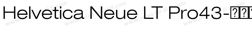 Helvetica Neue LT Pro43字体转换